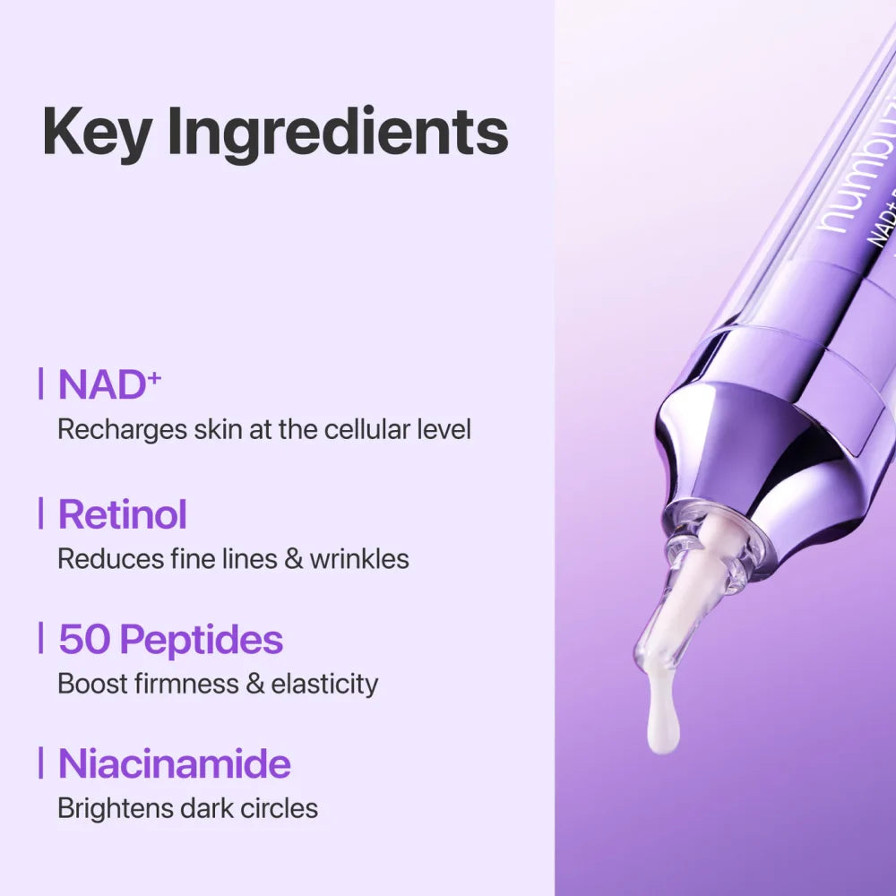 Numbuzin No.9 NAD+ Retinol Volumetox Eye Cream 10ml
