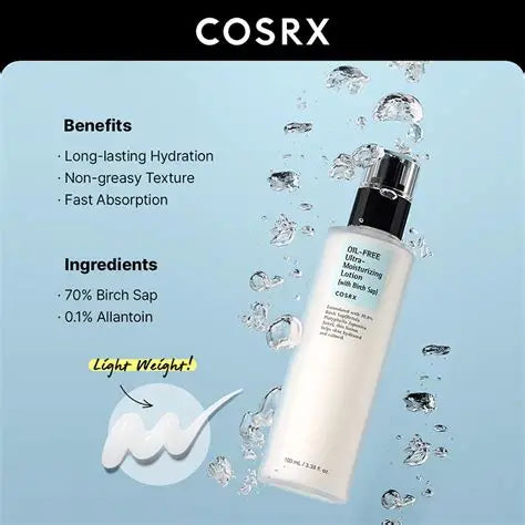 COSRX – Oil-Free Ultra-Moisturizing Lotion with Birch Sap 100ml