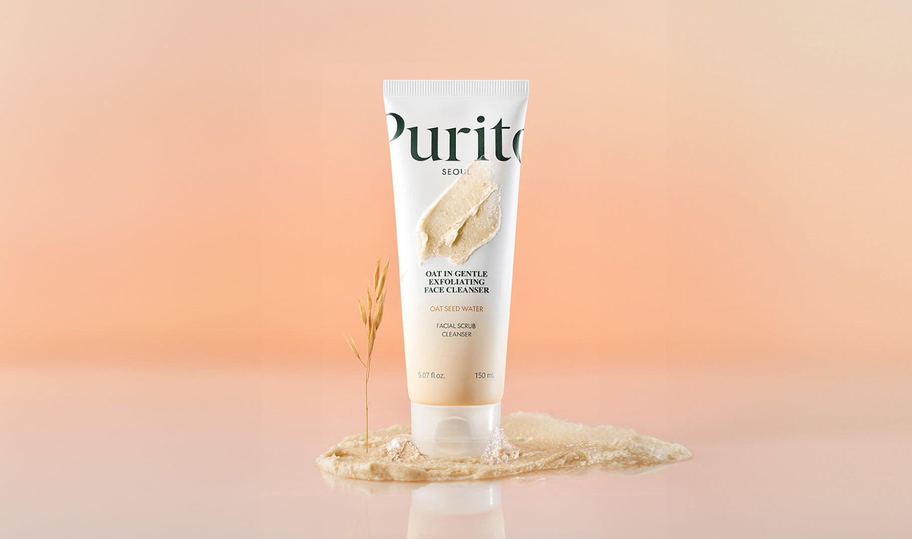 PURITO – Oat In Gentle Exfoliating Face Cleanser, 150ml