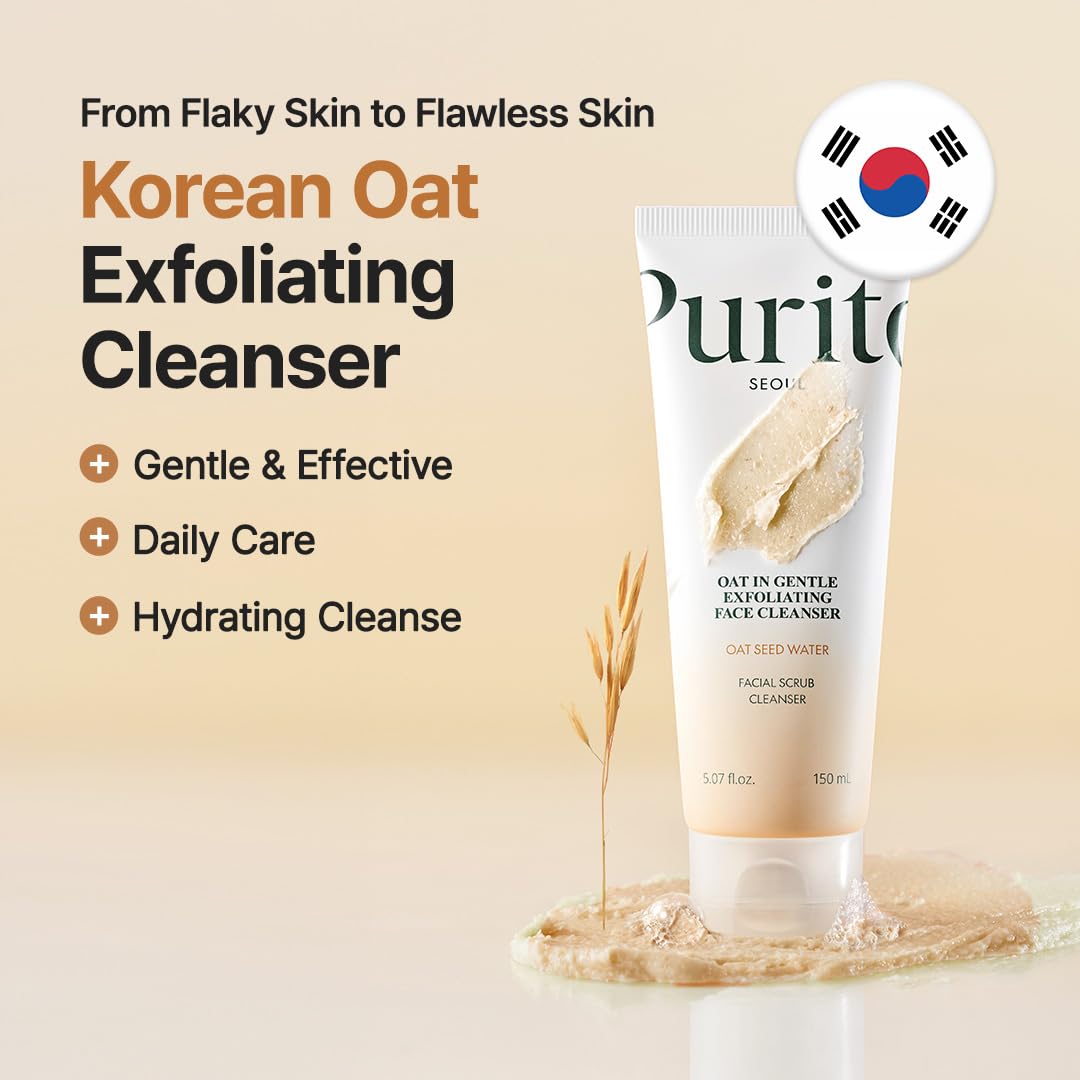 PURITO – Oat In Gentle Exfoliating Face Cleanser, 150ml