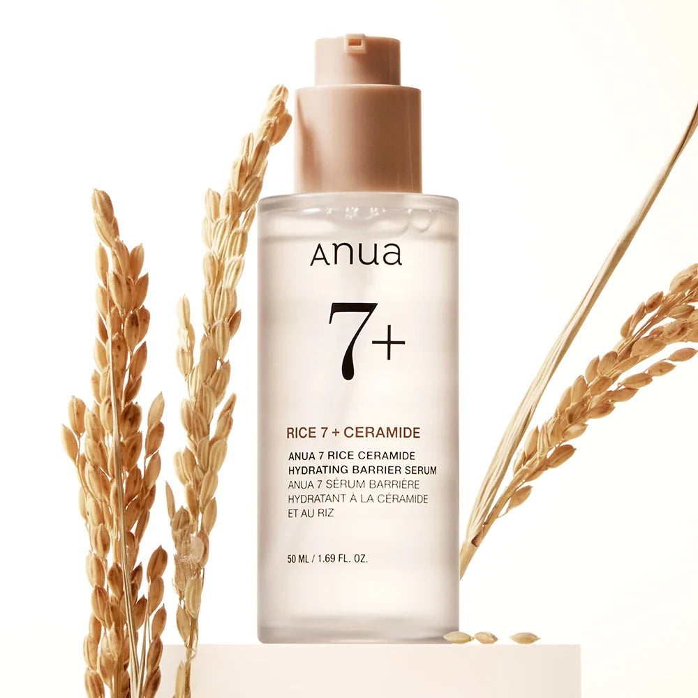 Suero hidratante de barrera con ceramidas de arroz Anua 7 (50 ml)
