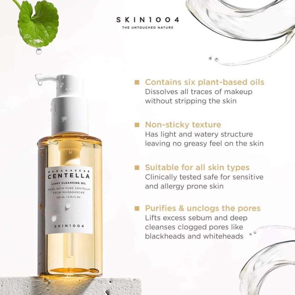 SKIN1004 – Madagascar Centella Light Cleansing Oil, 200ml