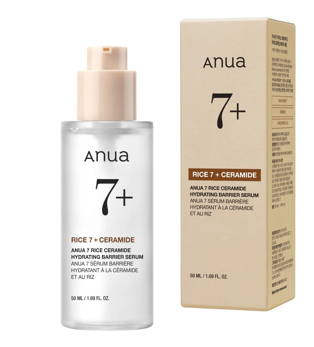 Suero hidratante de barrera con ceramidas de arroz Anua 7 (50 ml)