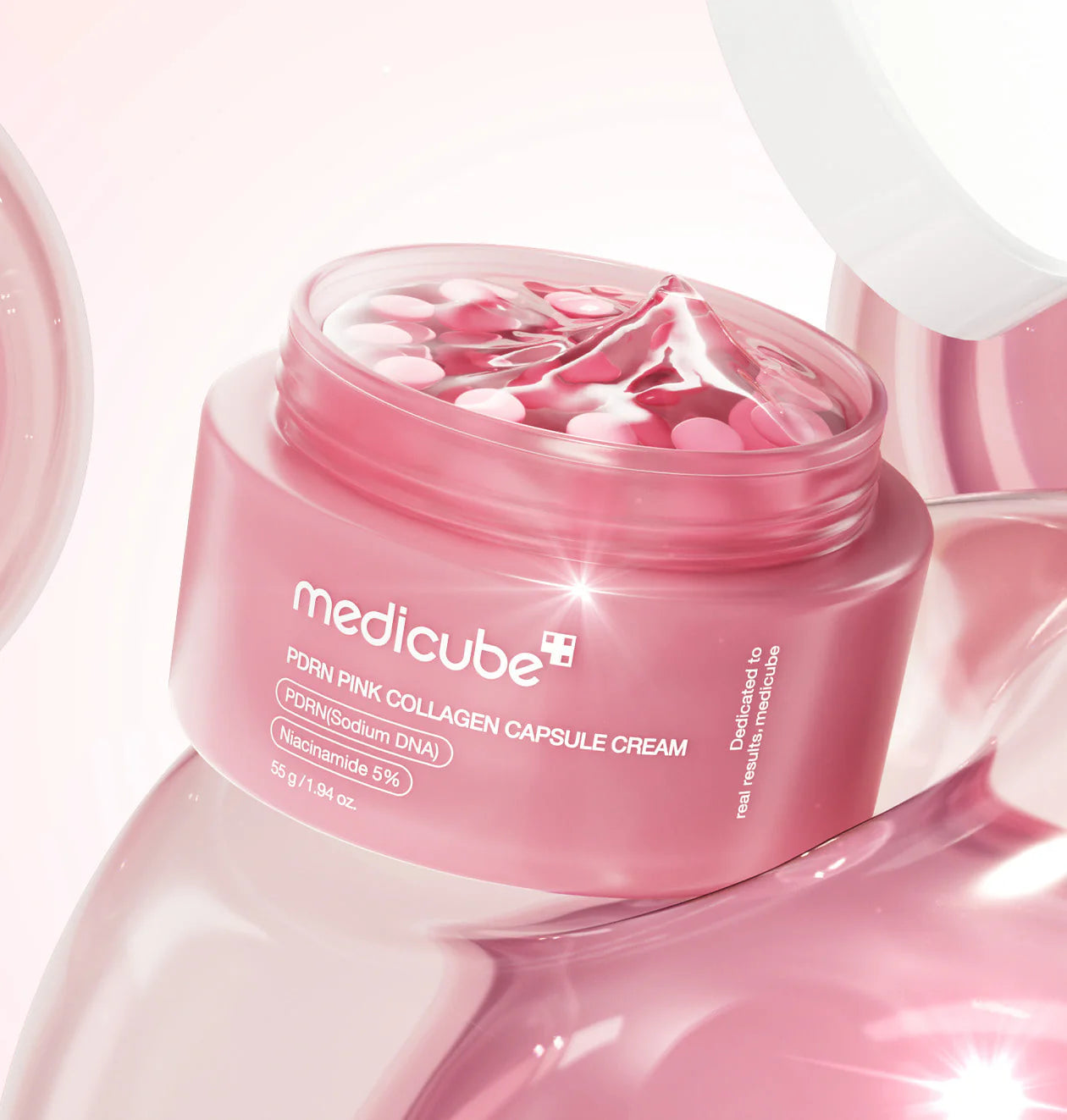Crema de colágeno rosa Medicube PDRN (55 g)