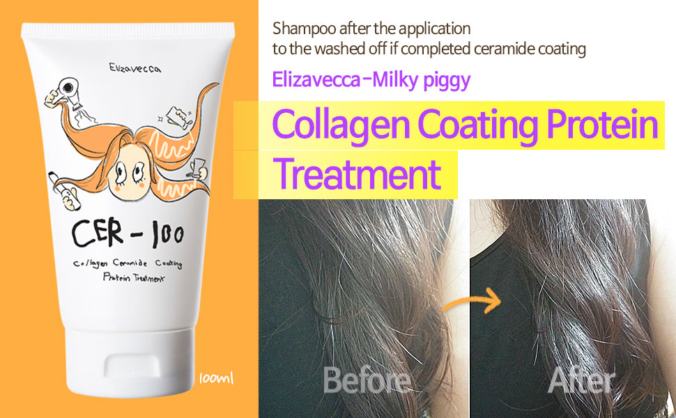 Elizavecca – CER-100 Collagen Ceramide Coating Protein Treatment, 100ml