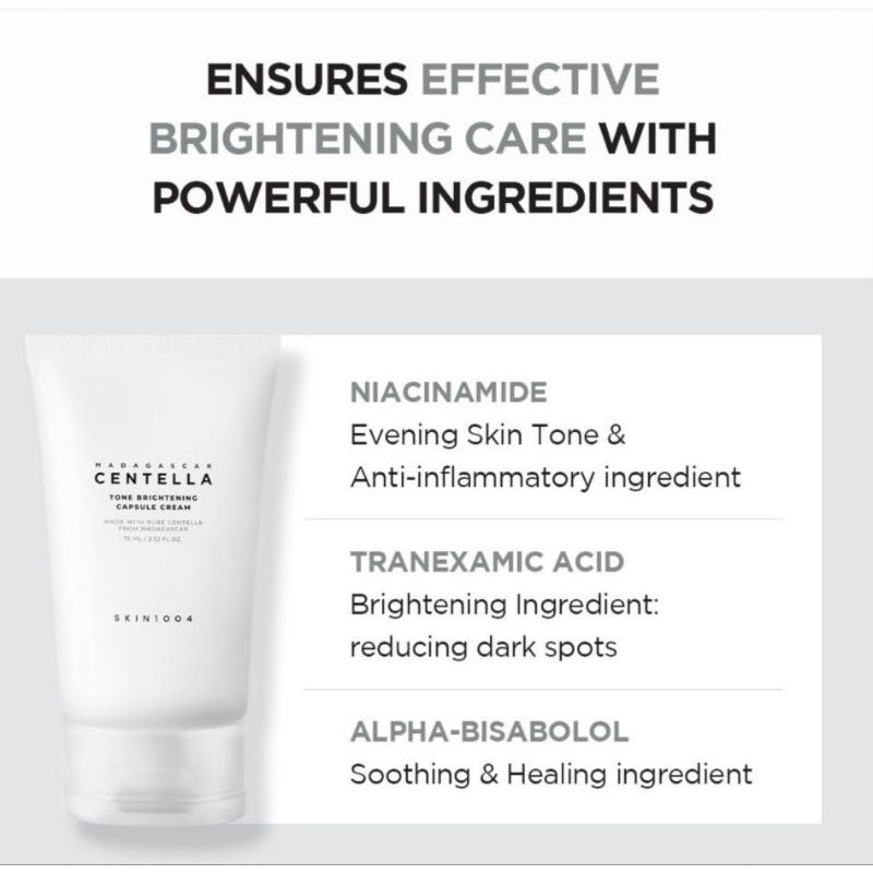 SKIN1004 – Madagascar Centella Tone Brightening Capsule Cream – 75ml