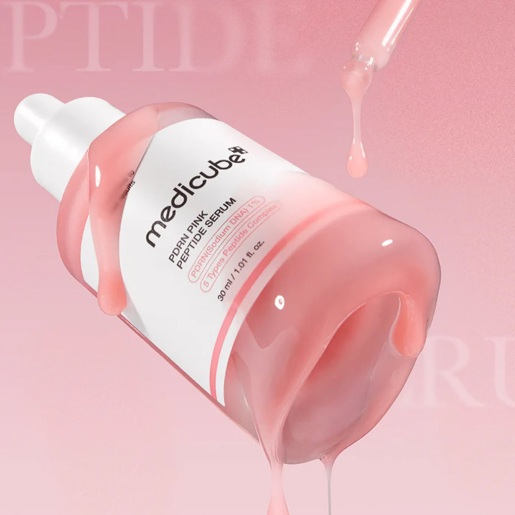 Suero de péptidos rosados ​​PDRN de Medicube, 30 ml