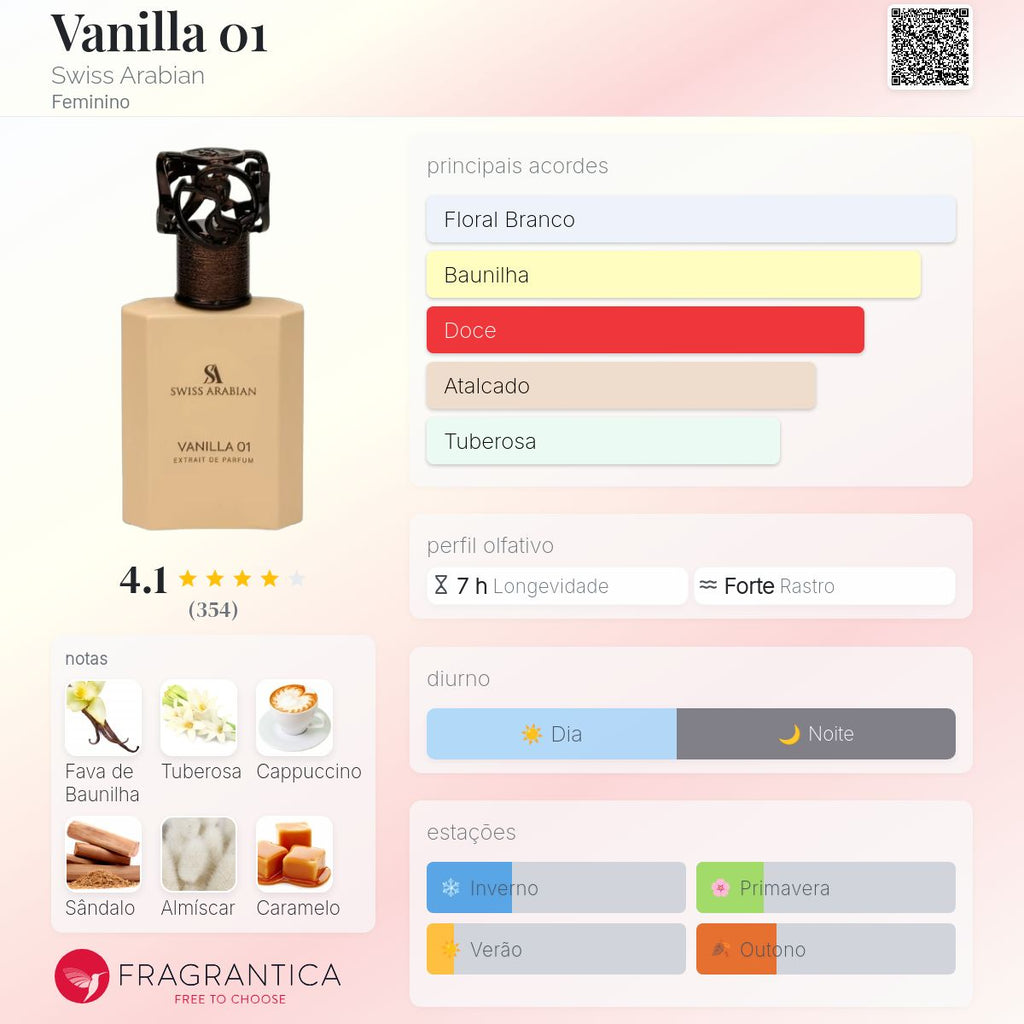 Swiss Arabian Vanilla 01 Extrait 50ml